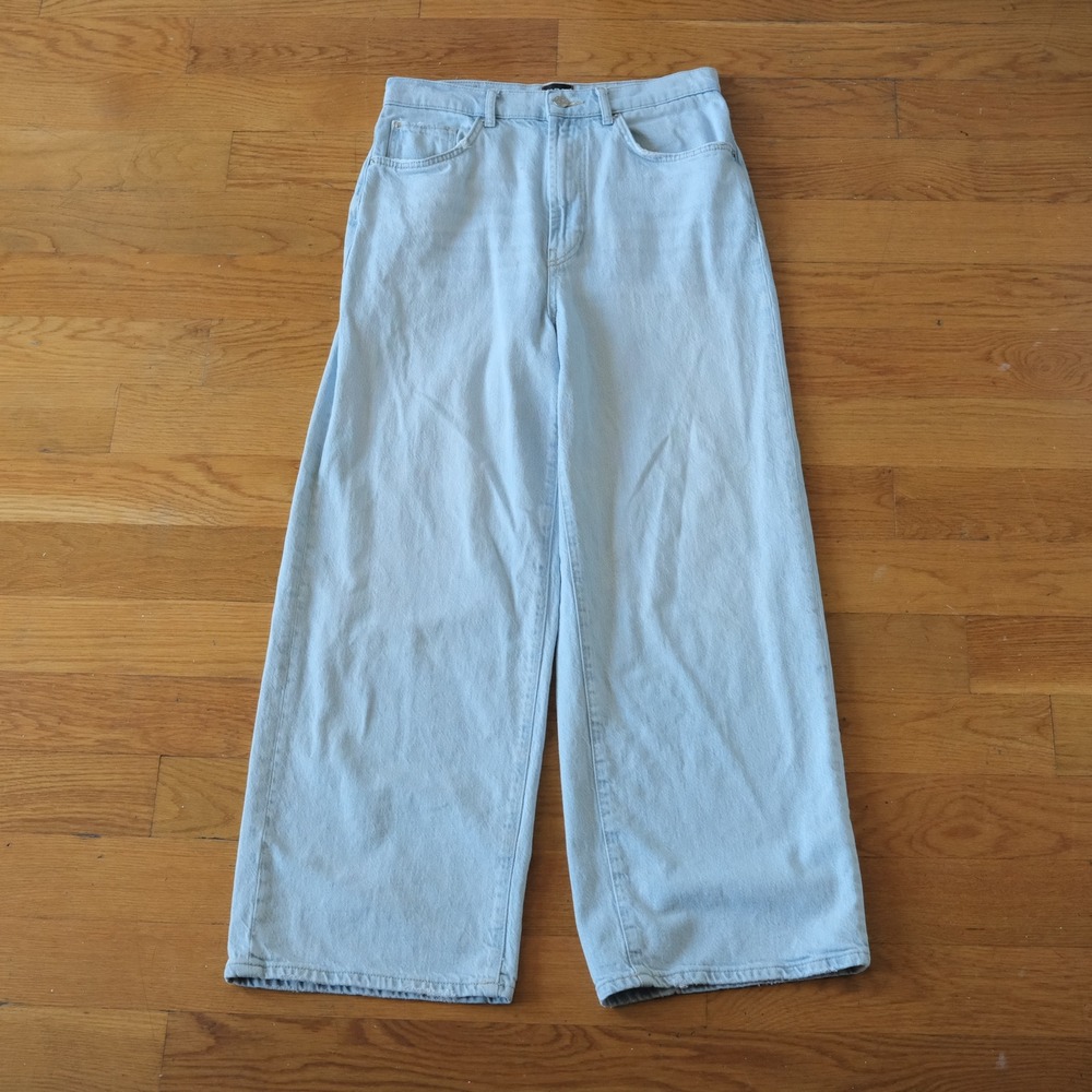 BDG High & Wide Jeans Womens Light Wash Denim Baggy Skater 30 High Rise Wide Leg